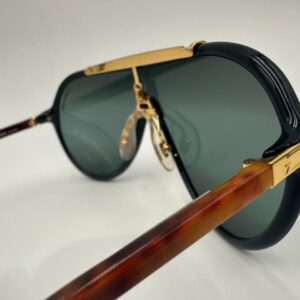 Vintage Sonnenbrille Derapage Schwarz Gold